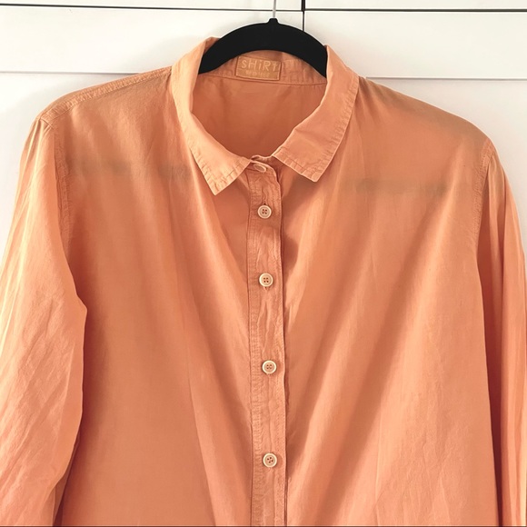 CP Shades Orange SHiRt Long Sleeve 100% Cotton Shirt, size L - Picture 2 of 9